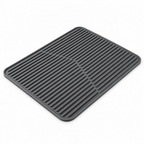 Raqenoil™ RidgeDrain Silicone Dish Drying Mat – Self-Draining Counter Mat, Heat-Resistant Sink Pad & Kitchen Counter Protector