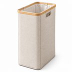 Raqenoil™ SlimCarry 18-Gallon Laundry Hamper – Narrow Collapsible Clothes Basket with Removable Liner